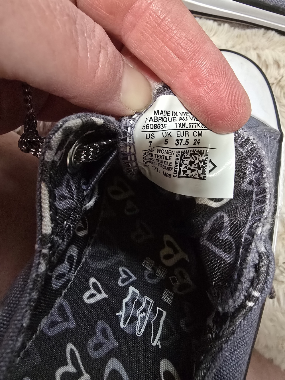 Converse Chuck Taylor All Star Shoreline Slip On Sneakers Gray Women's Size 7 - Picture 4 of 4